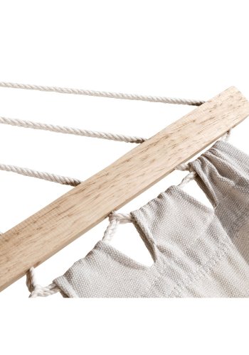 VENTURE DESIGN Hedvig hengekye med stativ - off-white polyester og brunt tre