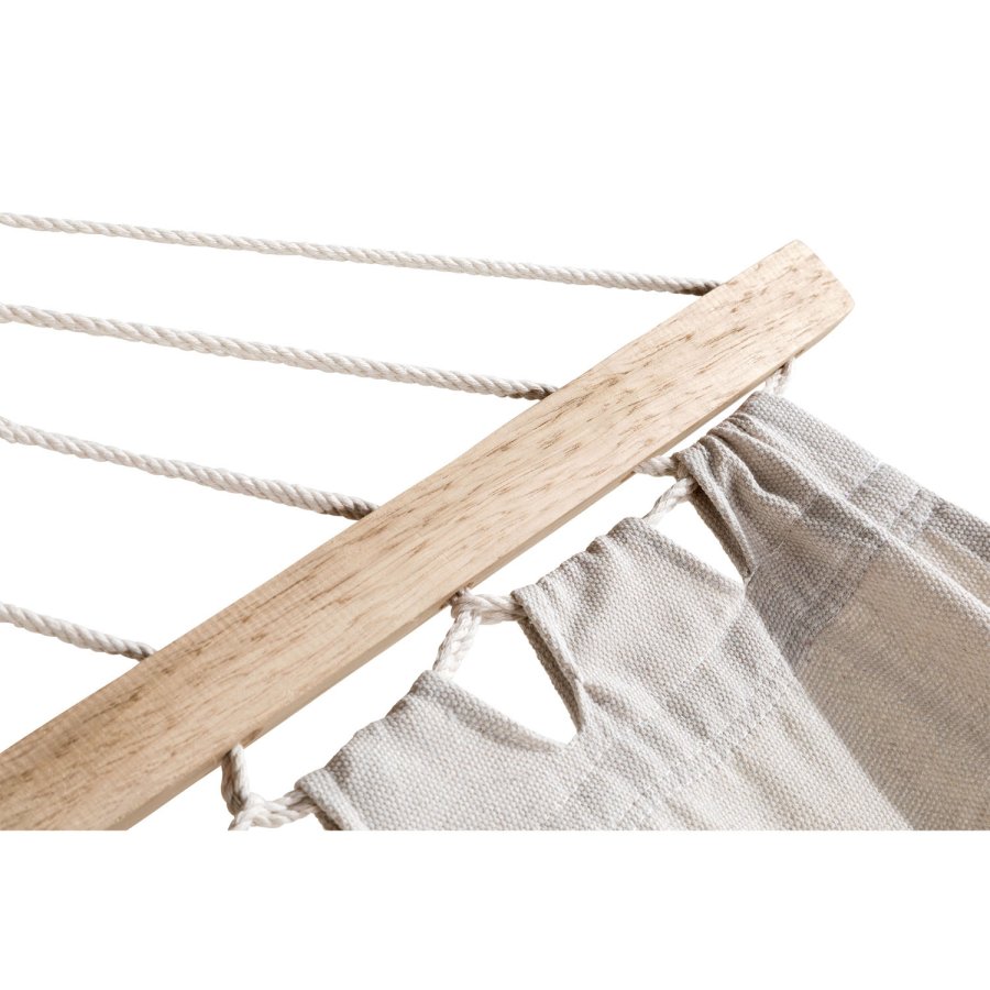 VENTURE DESIGN Hedvig hengekye med stativ - off-white polyester og brunt tre