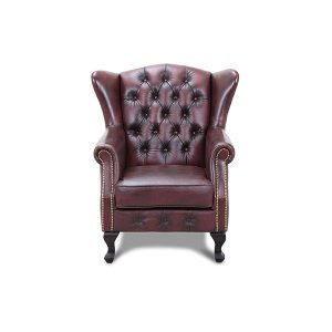 HAGA Aberdeen Ftölj - Oxblod Chesterfield Läder