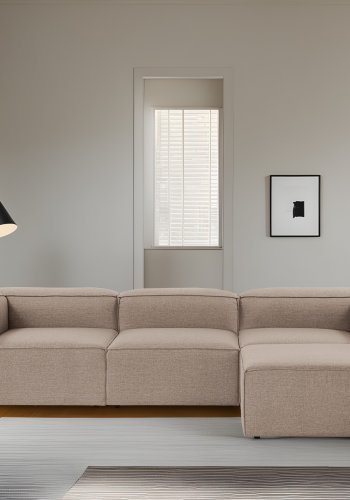 NORDVRK Fora - Brun hjrnesofa