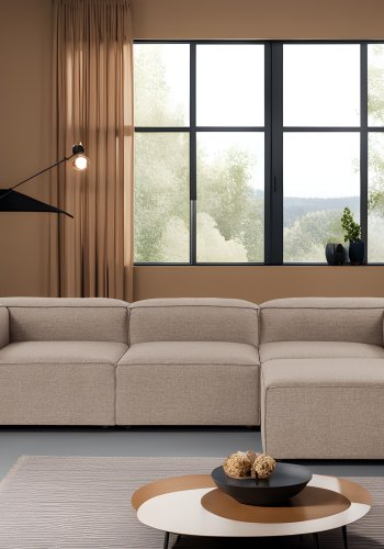 NORDVRK Fora - Brun hjrnesofa