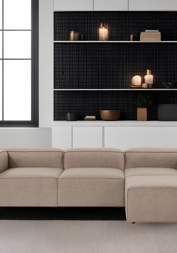 NORDVRK Fora - Brun hjrnesofa