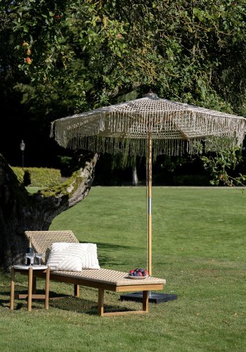 HOUSE NORDIC Derby solseng - Solseng, teak/polyrattan, naturfarget
