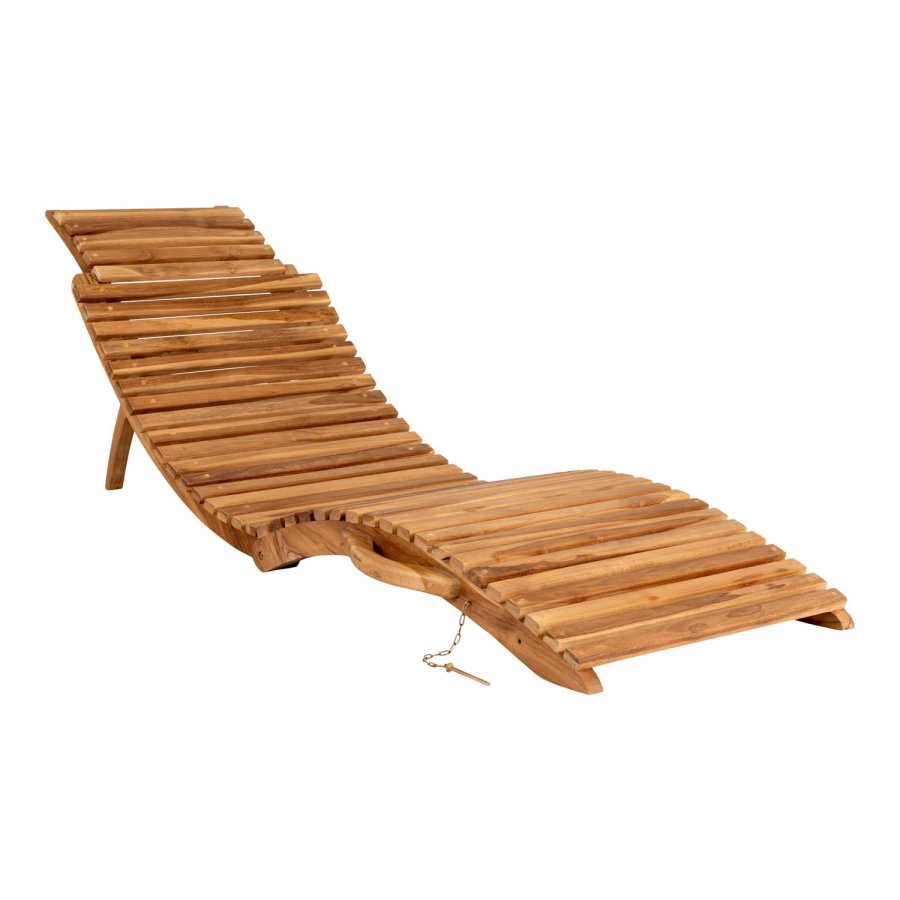 HOUSE NORDIC Arrieta solvogn - naturlig teak (185x56)