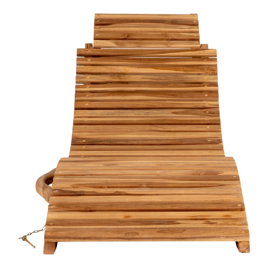 HOUSE NORDIC Arrieta solvogn - naturlig teak (185x56)