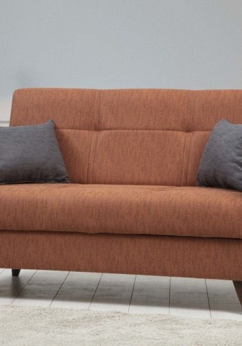 NORDVRK Polya - Flis rd 2-manns sovesofa