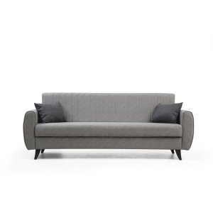 NORDVÄRK Alkon 3 pers. sovesofa - lysegr polyester