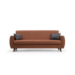 NORDVÄRK Alkon 3 pers. sovesofa - fliserd polyester