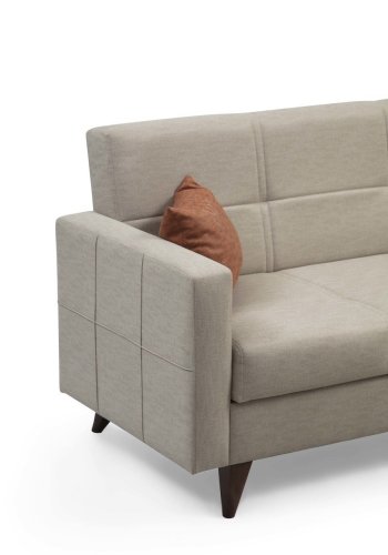 NORDVRK Polya - Beige 3-manns sovesofa