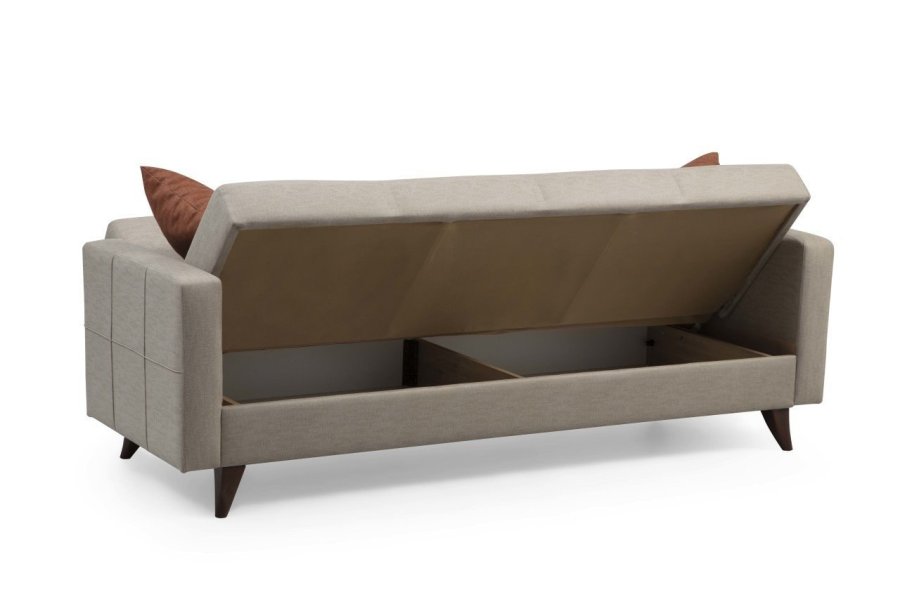 NORDVRK Polya - Beige 3-manns sovesofa
