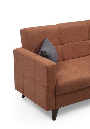 NORDVRK Polya - Flis rd 3-manns sovesofa