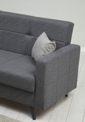 NORDVRK Polya - Mrkegr 3-manns sovesofa