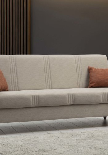 NORDVRK Zaden - Beige 3-manns sovesofa