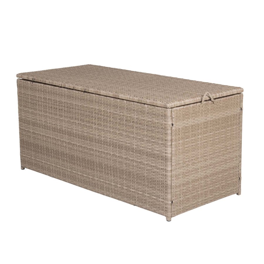 
VENTURE DESIGN london rektangulær hyndeboks - natur rattan og stål, utendørs
