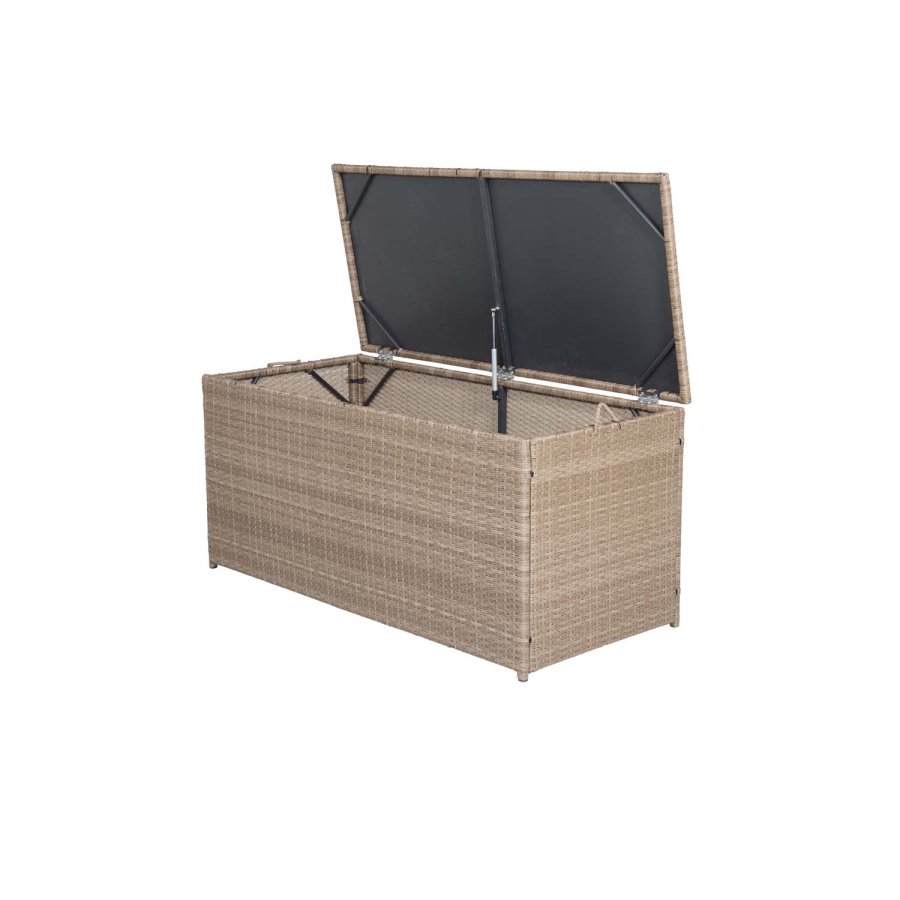 
VENTURE DESIGN london rektangulær hyndeboks - natur rattan og stål, utendørs
