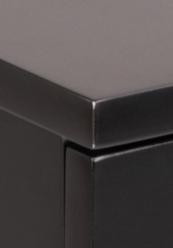 ACT NORDIC Ashlan vghngt natbord, m. 1 skuffe, vendbar - sort MDF (40x32)