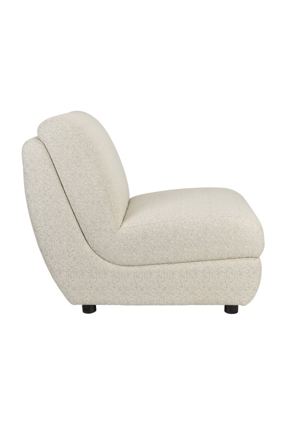 ZUIVER Mississippi utendrs loungestol - beige olefinfiber/polyester