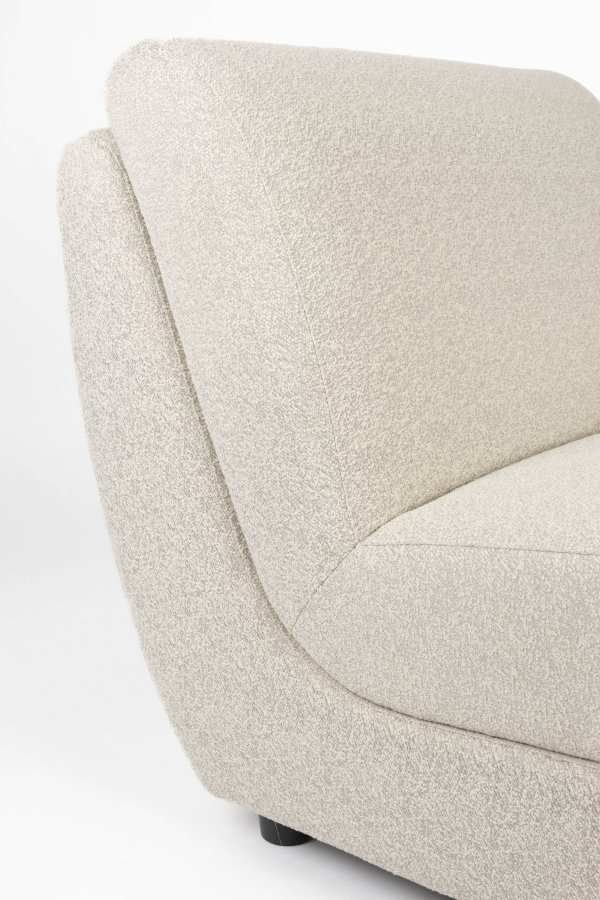 ZUIVER Mississippi utendrs loungestol - beige olefinfiber/polyester