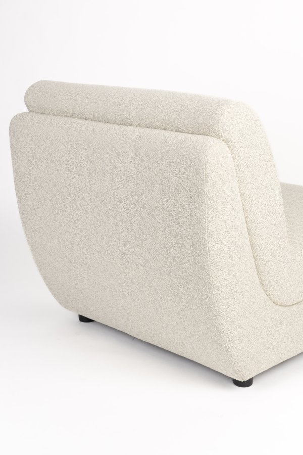 ZUIVER Mississippi utendrs loungestol - beige olefinfiber/polyester