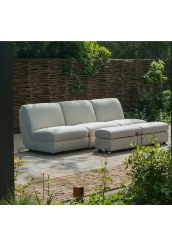 ZUIVER Mississippi utendrs loungestol - beige olefinfiber/polyester