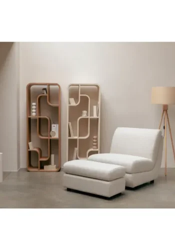 ZUIVER Mississippi utendrs loungestol - beige olefinfiber/polyester