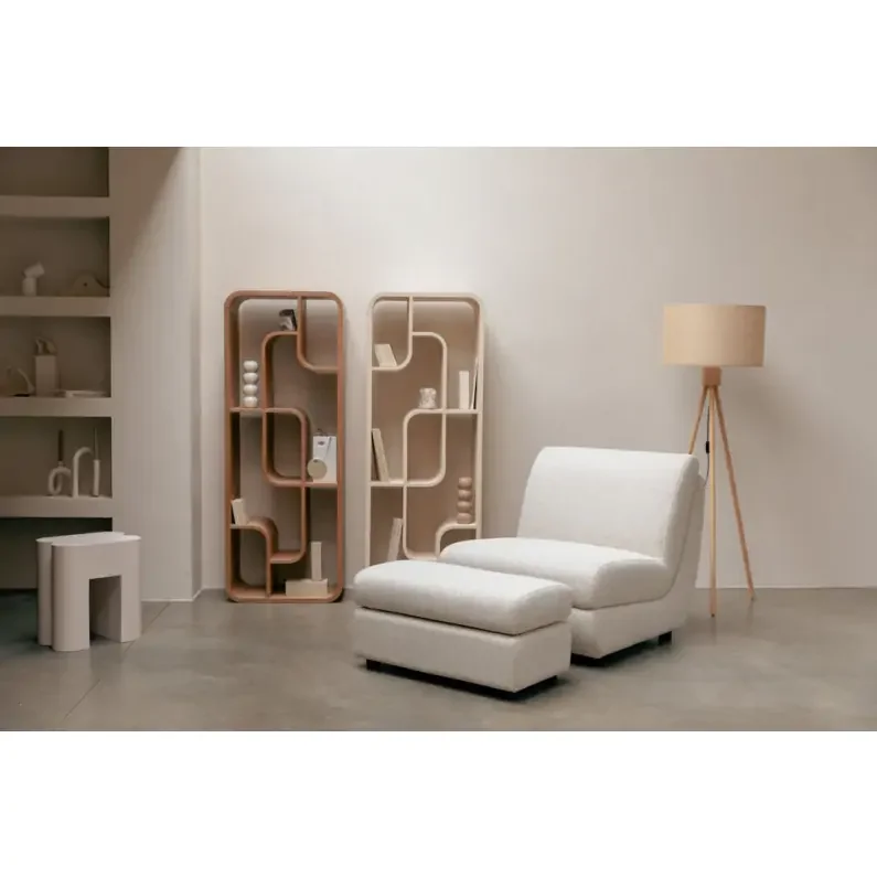 ZUIVER Mississippi utendrs loungestol - beige olefinfiber/polyester