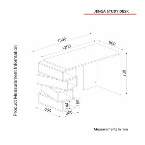 NORDVRK Jenga arbeidsbord, hvit valntt