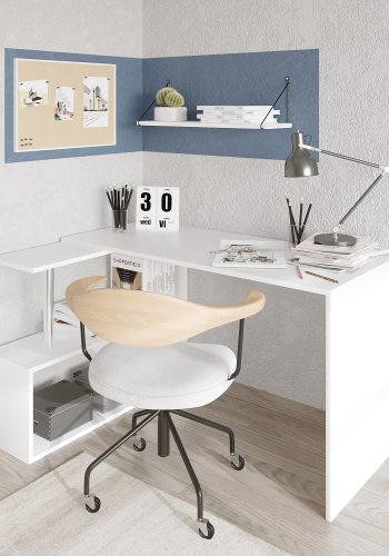 NORDVRK Gelincik arbeidsbord, hvit