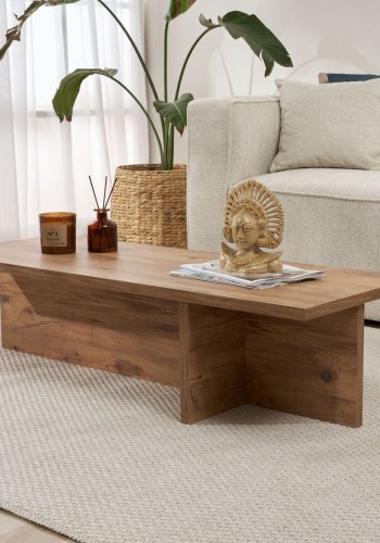 NORDVRK Harbor sofabord, rektangulr - Atlantic Pine melamin (120x45)