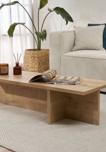 NORDVRK Harbor sofabord, rektangulr - Sapphire egetr melamin (120x45)