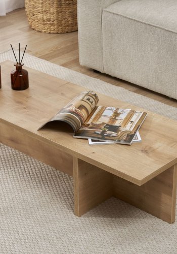 NORDVRK Harbor sofabord, rektangulr - Sapphire egetr melamin (120x45)