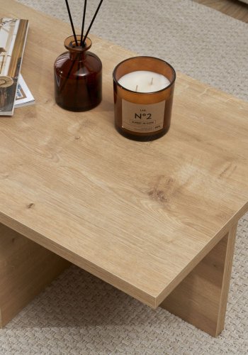 NORDVRK Harbor sofabord, rektangulr - Sapphire egetr melamin (120x45)