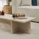 NORDVRK Harbor sofabord, rektangulr - travertin melamin (120x45)
