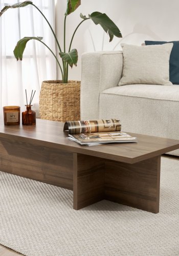 NORDVRK Harbor sofabord, rektangulr - valnd melamin (120x45)