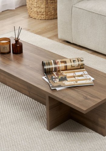 NORDVRK Harbor sofabord, rektangulr - valnd melamin (120x45)