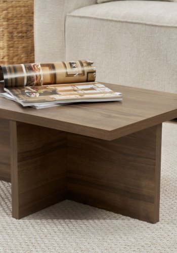 NORDVRK Harbor sofabord, rektangulr - valnd melamin (120x45)