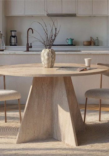 NORDV�RK Virella - Travertin spisebord