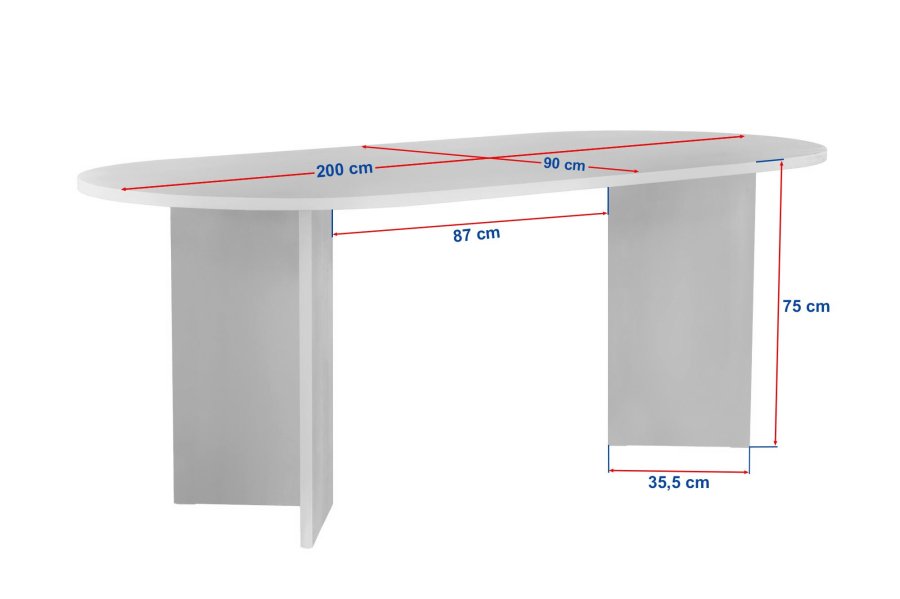 NORDV&Auml;RK Sabella  Travertin spisebord