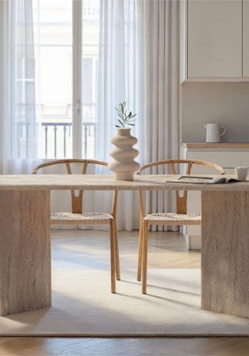 NORDV�RK Sable � Travertin spisebord