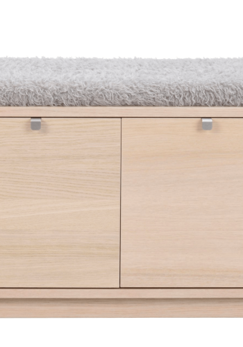 ROWICO Confetti bnk - hvidpigmenteret eg/lysegr hynde, m. 2 skuffer