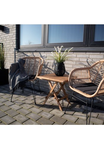 HOUSE NORDIC Bilbao sofabord - naturlig teak, firkantet (50x50)