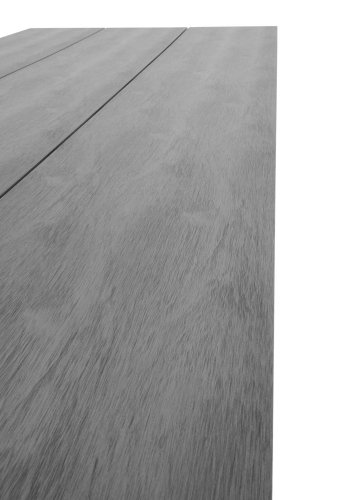 HOUSE NORDIC Denver hagebord - gr nonwood og svart aluminium (220x100)