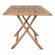 HOUSE NORDIC Oviedo spisebord - naturlig teak, rektangulrt (120x80)