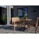 HOUSE NORDIC Oviedo spisebord - naturlig teak, rektangulrt (120x80)