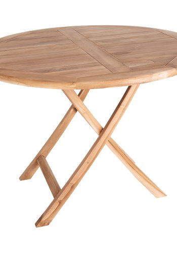 HOUSE NORDIC Oviedo spisebord - naturlig teak, rundt (100)