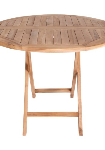 HOUSE NORDIC Oviedo spisebord - naturlig teak, rundt (100)