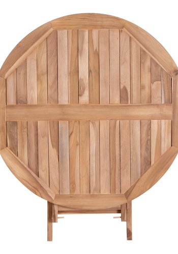 HOUSE NORDIC Oviedo spisebord - naturlig teak, rundt (100)