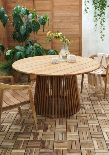 HOUSE NORDIC Lorca spisebord - Spisebord, teak, naturlig<br>120x75 cm