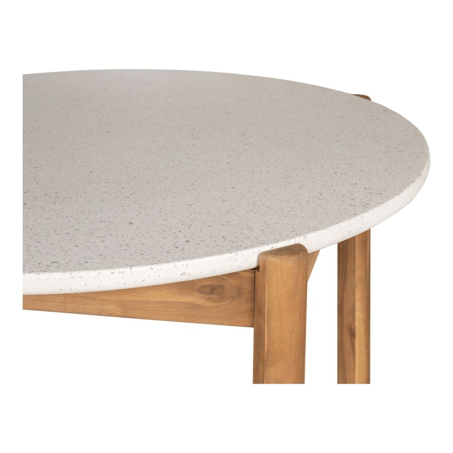HOUSE NORDIC Terracina spisebord - Spisebord, akasie/terrazzo, naturlig, 120x76 cm