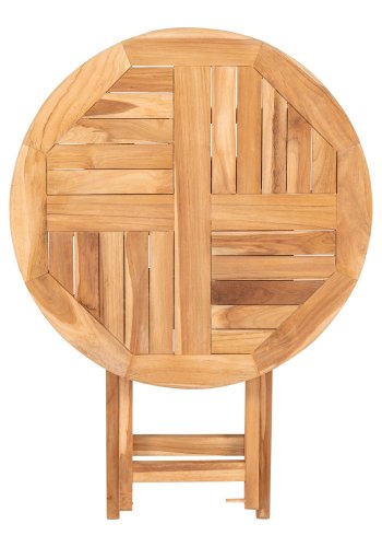 HOUSE NORDIC Oviedo hagebord, rundt - naturlig teak (70)